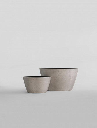 BOWL CONCRETE WHITE