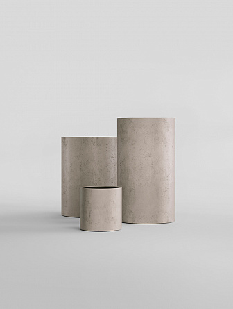 CYLINDER CONCRETE WHITE