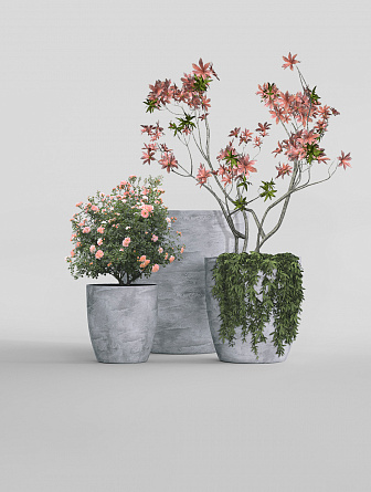 VASE 3 CONCRETE GREY LIGHT