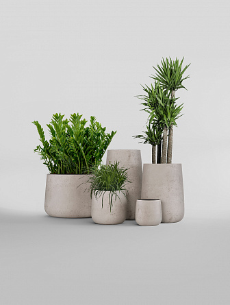 CONE CONCRETE WHITE