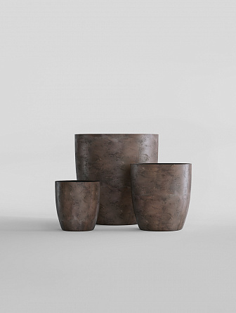 VASE 3 TAUPE CONCRETE