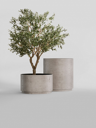 CYLINDER XL CONCRETE WHITE