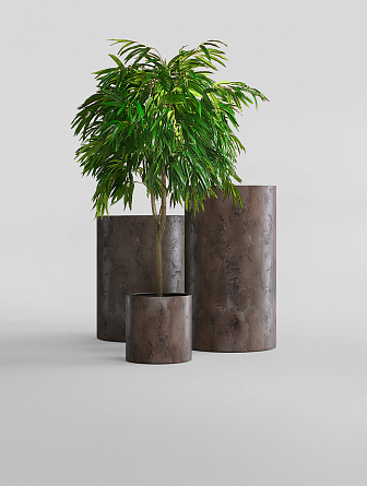 CYLINDER TAUPE CONCRETE