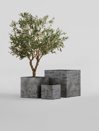 CUBE CONCRETE GREY DARK