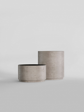 CYLINDER XL CONCRETE WHITE